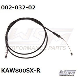 《002-032-02》 WSM THROTTLE CABLE KAWASAKI 800SX-R スロットルケーブル カワサキ