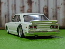 ★1/64 トミカサイズ　ハコスカGT-R 　深リム、ローダウン、●★他にも色々出品中!_画像4