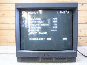 ☆【1W0829-3】 SONY ソニー TRNITRON カラービデオモニター PVM-20N6J ジャンク