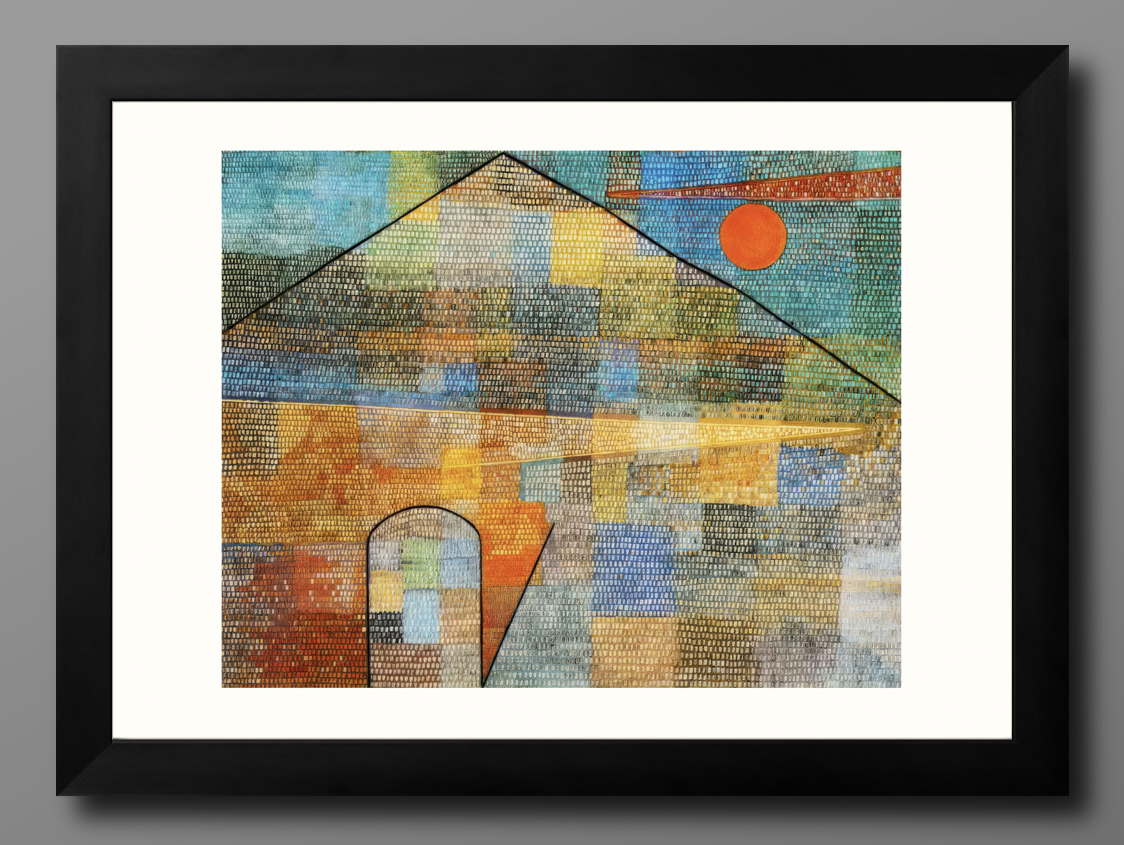 13947 ■ Free shipping!! Art poster painting A3 size Paul Klee To Parnassus illustration Nordic matte paper, Housing, interior, others