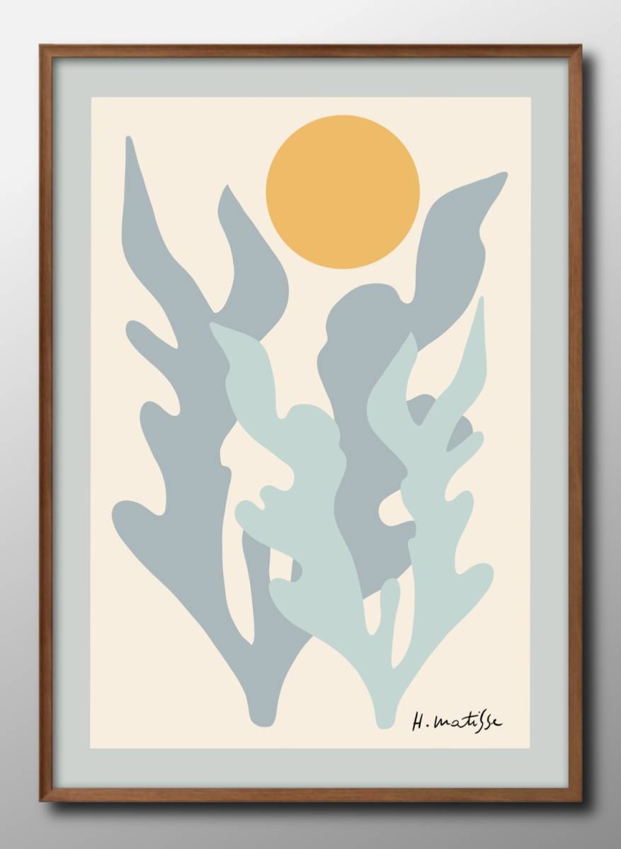 7435■Free shipping!! Art poster painting A3 size Henri Matisse illustration Nordic matte paper, Housing, interior, others