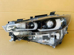 美品 磨く済み CX-5 後期 純正 LED ヘッドライト 左 助手席側 KF5P KF2P 刻印 QB STANLEY W6906 KSD6-51040