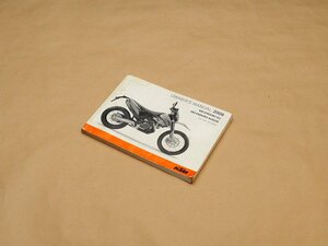 ☆KTM 690 ENDURO 2009年版 オーナーズマニュアル ※日本語版 (230704DF0104)