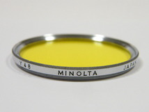 ◎ MINOLTA Y48 ミノルタ 55mm径 銀枠 イエロー フィルター_画像2