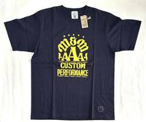 M&M CUSTOM PERFORMANCE Tシャツ サイズM ネイビー NAVY イエロー トリプルA 完売品 半袖Tシャツ 18-MT-097_画像1