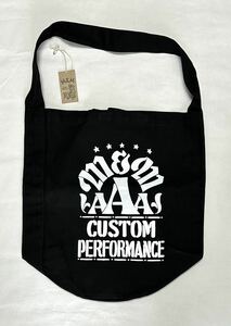 M&M CUSTOM PERFORMANCE ワンショルダーバッグ ブラック 黒 BLACK トリプルA 完売品 ONE SHOULDER BAG 18-MG-095