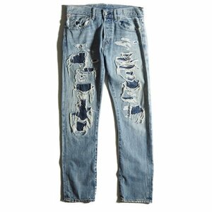 K8746f41 #Denim&Supply Ralph Lauren Denim & supply Ralph Lauren # damage processing slim Denim pants blue 31 / season less 