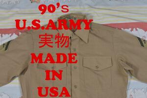 米軍 実物 90’ｓ シャツ 12912c USA製 支給品 00 80 MA