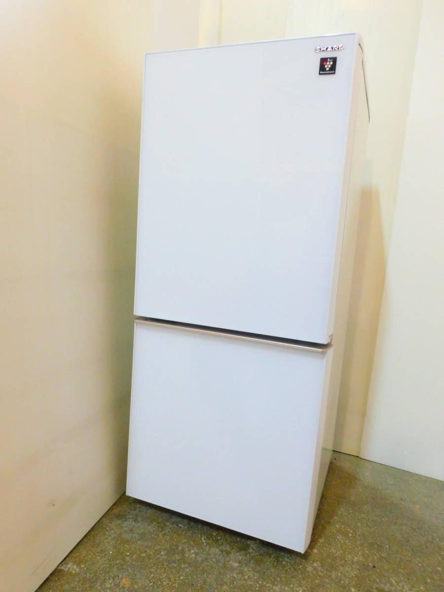 送料無料☆SHARP シャープ SJ-W351E-S 2019年製 冷蔵冷凍庫 左右両開き