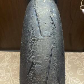 中古MCタイヤ 2023年製造 DUNLOP SPORTMAX α-13SP 110/70R17 ダンロップ スポーツマックス 110 70 17 0823 M2627の画像1