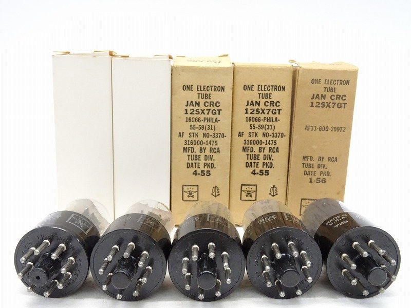 □□RCA JAN CRC-12SX7-GT/General Electric USN-5Y3WGTB/RAYTHEON