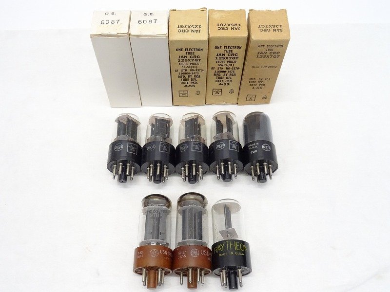□□RCA JAN CRC-12SX7-GT/General Electric USN-5Y3WGTB/RAYTHEON