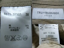 TRU TRUSSARDI STILE ジャケット 38 ベージュ れ3499　トゥルー トラサルディ　七分袖　薄手　袖 ロールアップ可能_画像8