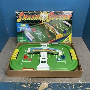 ★岐阜発　昭和レトロ/卓上ゲーム/SMASH SOCCER/スマッシュサッカー/エアホッケー/単1電池2本使用(付属しません)動作確認/現状品　R5.8/24