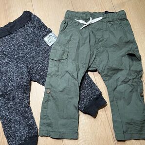子供服 ズボン セット カーゴパンツ H&M 折り曲げハーフパンツ 2点 セット 90サイズ ズボン