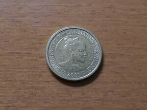 デンマーク 10クローネ硬貨 2001年