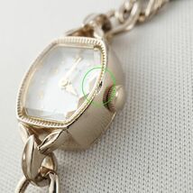 腕時計 agate アガット USED美品 ブレスウォッチ ダイヤ トノー クォーツ 完動品 KR X4926_画像10