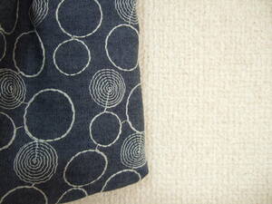  prompt decision * hand made adult lovely accent . embroidery Random . circle pattern navy cotton. ..ta- van ** hair band **