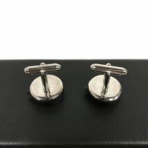 【タテオシアン】本物 TATEOSSIAN カフス 時計モチーフ シルバー色×黒 カフリンクス カフスボタン アクセサリー 男性用 メンズ 送料370円_画像3