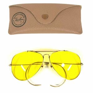 【レイバン】本物 Ray-Ban サングラス 10KGF 金張り ボシュロム B&L シューター カリクローム メンズ USA製 ケース付き 送料520円