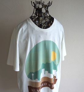 '13 Mumford & Sons マムフォードアンドサンズ Summer Stampede 2013 ツアーTシャツ M アイボリー 半袖 UK フォークロックバンド 海外 古着