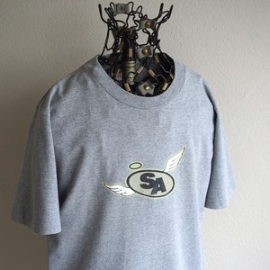 1990s Vintage USA made stussy white tag SA stussy's ANGELS print T-shirt Sg racing ru stitch Old Stussy old clothes 