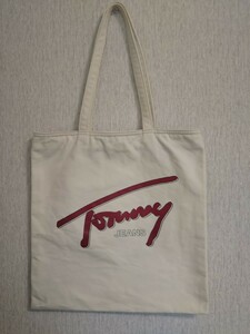 トートバッグ TommyJEANSトミージーンズ メンズレディースエコバックA4サイズ