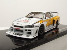 1/43 日産 ニッサン スカイライン 白 ホワイト IXO Nissan LB-ER34 super silhouette Skyline white RHD 2020 1:43 新品 梱包サイズ60_画像2