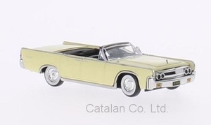 1/87 リンカーン コンチネンタル コンバーチブル 黄色 イエロー Lincoln Continental Convertible light yellow 1963 Ricko 60サイズ