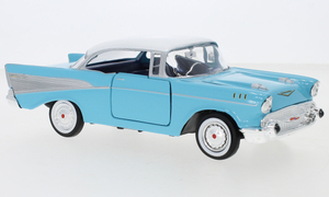 1/24 シボレー シヴォレー ベルエアー 水色 ブルー Chevrolet Bel Air light blue white 1:24 新品 梱包サイズ80