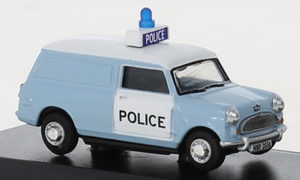 1/76 ミニ バン 水色 パトカー 警察車輛 Mini Van light blue white RHD West Mercia Police 1:76 新品 梱包サイズ60