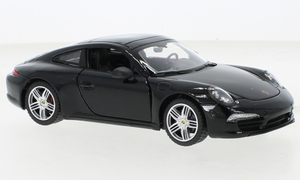 1/24 ポルシェ カレラ 黒 ブラック Rastar Porsche 911 Carrera S black 1:24 梱包サイズ80