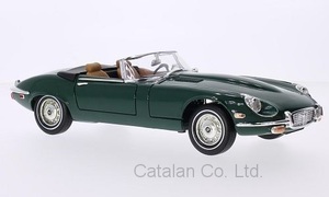 1/18 ジャガー Eタイプ ロードスター グリーン Jaguar E-Type Roadster dark green Verdeck geoffnet 1971 Lucky Die Cast 梱包サイズ100