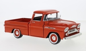 1/24 シボレー シヴォレー アパッチ フリートサイド ピックアップ トラック Chevrolet Apache Fleetside Pick Up orange 1958 梱包サイズ80