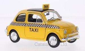 1/24 フィアット ヌオーバ ヌオーヴァ 黄色 イエロー タクシー Fiat Nuova 500 Taxi Welly 梱包サイズ60