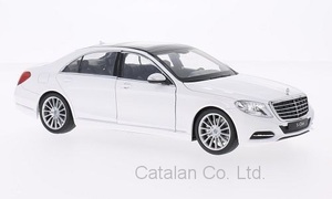 1/24 メルセデス ベンツ 白 ホワイト Mercedes S-Klasse W222 2013 Welly 梱包サイズ60