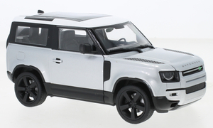1/24 ランドローバー ディフェンダー シルバー Welly Land Rover Defender silver white 2020 1:24 梱包サイズ60