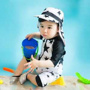 子供水着 キッズ ベビー 水泳帽 オールインワン 一体型 日焼け防止 紫外線カットプール 海 水遊び 海パン 保育園 子ども スイミングウェア