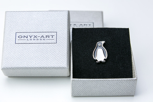 ★ピンバッジ ペンギン・・&#9836;～ ラペルピン ONYX-ART LONDON LP521 LAPEL PIN PENGUIN 愛嬌があります・・(^_-)-☆