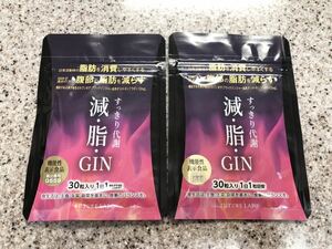 [送料無料] 新品未開封 すっきり代謝 減脂GIN 減・脂・GIN 30日分 30粒 ×2袋 賞味期限2025.12 [即決]