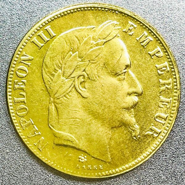 フランス ナポレオン3世 50フラン金貨 1859年　レプリカコイン　#LP