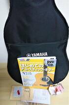 1167 YAMAHA　ヤマハ　アコースティックギター　FS820　教則本（CD/DVD付属）チューナー　ソフトケース　_画像7