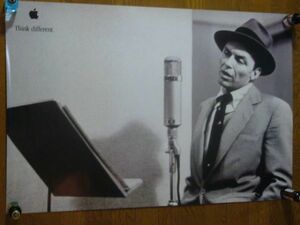 【値下】レア Apple Think different ポスター フランク・シナトラ Frank Sinatra 未使用 24インチ x 36インチ（約61x91cm）