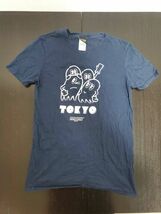 【値下】PAC-MAN パックマン　TOKYO PIXEL Tシャツ　S　紺 ネイビー 約着丈61cm　身幅41cm_画像1