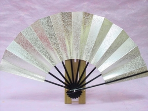 34, Mai fan Japan dancing *.. for 29cm silver .. pattern black paint box none 