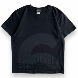 2017年 Sakanaction サカナクション 公式 半袖 プリント Tシャツ ロック バンド バンT ツアー オフィシャル コットン トップス S ブラック