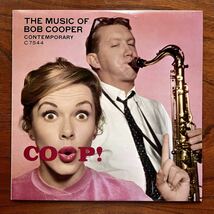 【US盤 ウエストコースト名盤 美女ジャケ】COOP! THE MUSIC OF BOB COOPER - ボブ・クーパー/FRANK ROSOLINO/VICTOR FELDMAN/LOU LEVY_画像1