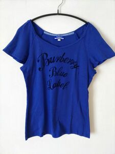 BURBERRY BLUE LABEL(バーバリーブルーレーベル)ブルー半袖Tシャツ