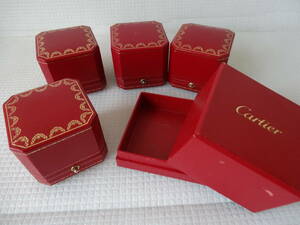 40⑨4つセット 空箱 Cartier カルティエ BOX ケース 保存箱 4202/C4210 リング箱 外箱