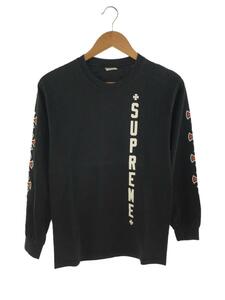 Supreme◆長袖Tシャツ/S/コットン/BLK/無地